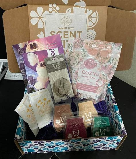 August 2023 scentsy whiff box - Scentsy Whiff Box Reviews. Updated August 16, 2023. Scentsy Whiff Box. With Whiff Box, you'll get five to eight sample and full-size fragrance items from ...